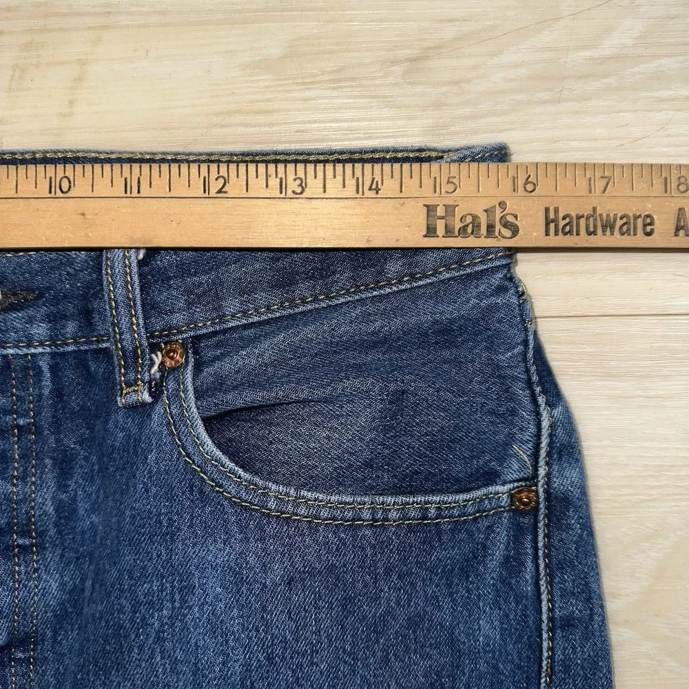 Vintage Levis 501 Jeans Mens 34x34 (Fits 32x31) Dark Wash Button Fly 90s Whisker